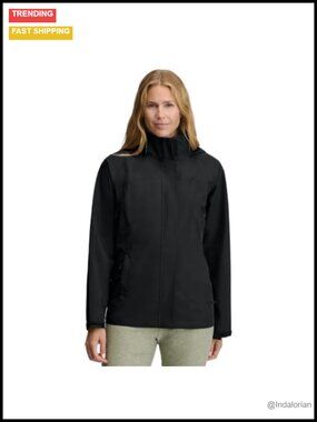 Waterproof Hooded Packable Rain Jacket Recycled Polyester Shell